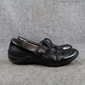 Life Stride Shoes Womens 6 Loafer Flats Slip On Adjustable Strap Black Comfort